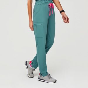 Figs high waist Yola scrub pants in Hydrogreen size S